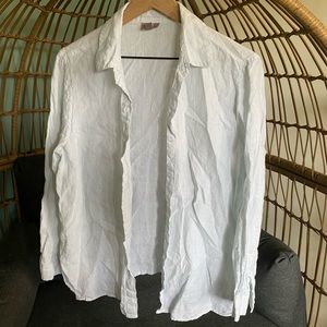 J. JILL button down linen shirt